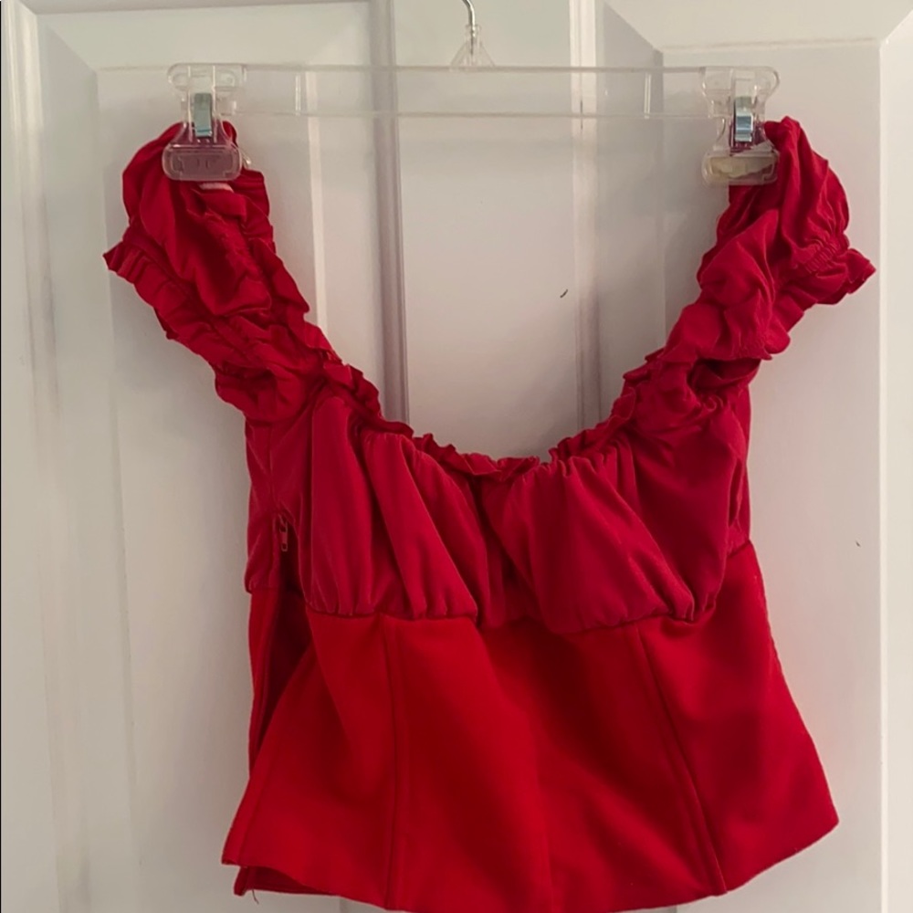 I.AM.GIA red Naomi top - Picture 5 of 6